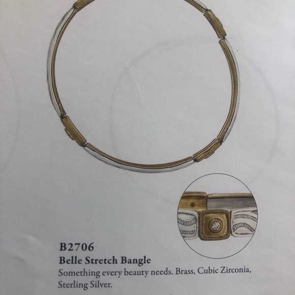 Silpada ‘Belle’ stretch bangle - Picture 4 of 4